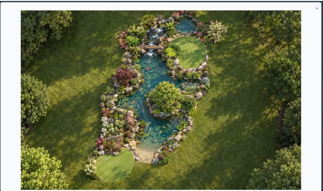 From Pond Drawing to Aerial Render
